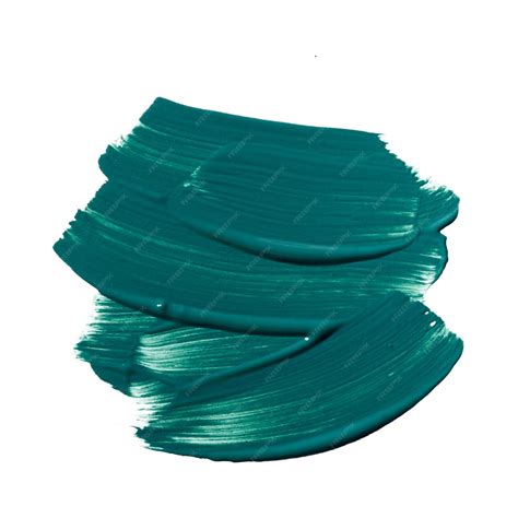 Premium PSD | Dark teal paint smear on white background