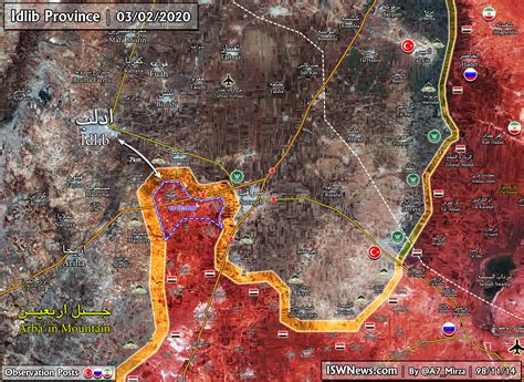 Map: Syrian Army Only 7 Km From Idlib City! - Islamic World News