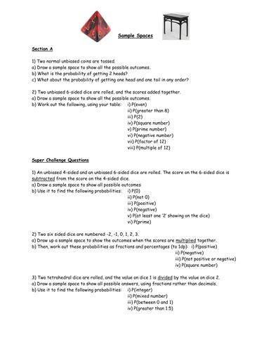 Image result for Sorting through Sample Spaces 7th Grade