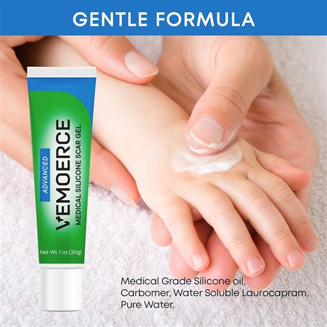 Buy Vemoerce Advanced Silicone Scar Cream Gel, Acne Scars Stretch Mark ...