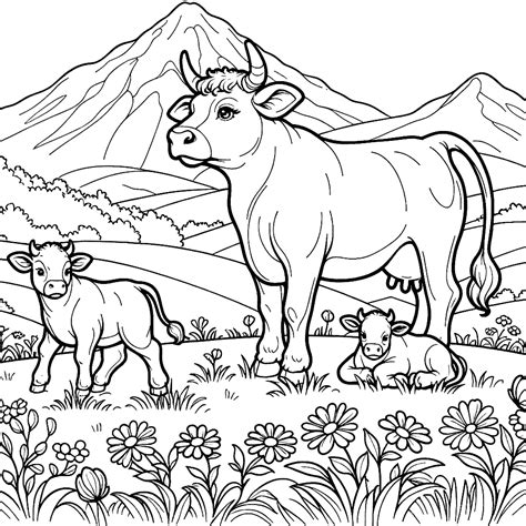 Cow Coloring Pages 19 - Coloring Pages Gem