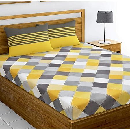 LORETO – A QUALITY LINEN BRAND 144 TC 100% Cotton Double Bedsheet with ...