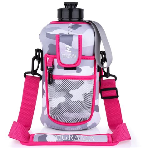 Buy Half Gallon Water Bottle with Sleeve, 74OZ (2.2 Liter) Large Water ...