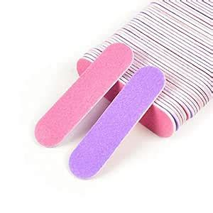 VIEWIDE Nail File Colorful Strips - Double Sided Filers for Shaping and ...