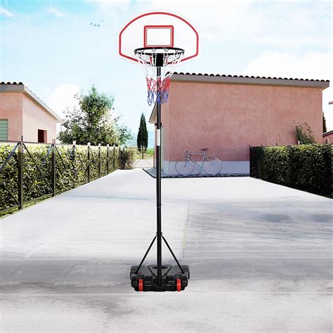 Yaheetech Basketball Portable Hoops & Goals,5.2-7ft Height-Adjustable ...