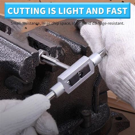 8Pcs M3-M12 Tap and Die Set – Metric Threading Tool Kit for Metalworking