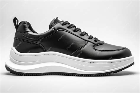 Premium Photo | A black shoe with a white sole that says adidas