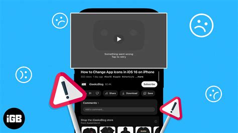Youtube Something Went Wrong Tap To Retry