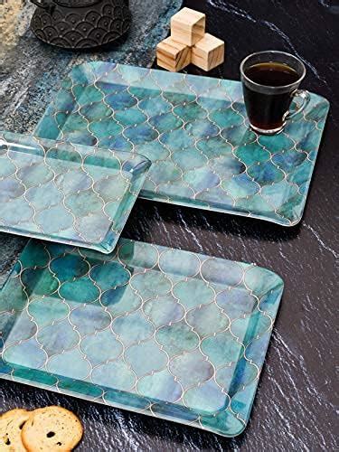 Goodhomes Melamine Serving Tray Set ( Set of 3 Trays) Mt114 ...
