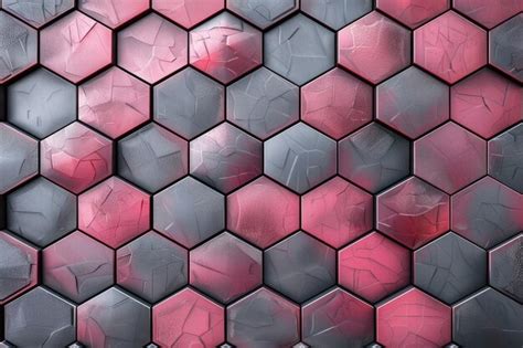 Abstract hexagonal wallpaper background backdrop | Premium AI-generated image