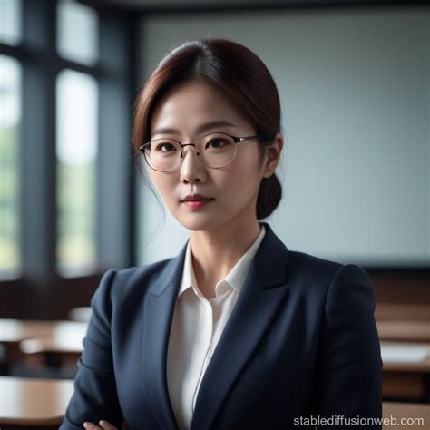 Korean Teacher Focused on Spelling Accuracy | Stable Diffusion Online