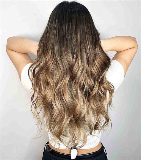 Long Light Brown Hair Ombre