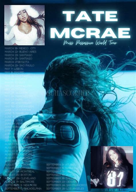 Tate Mcrae Poster Posters for Girls Tate Mcrae Wall Decoration Room ...