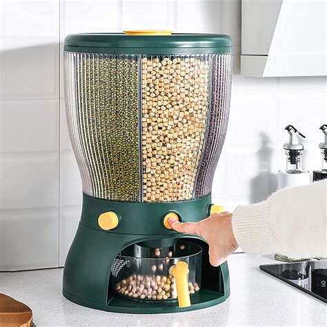 MosQuick® Food Storage Containers Rice Dispenser Countertop Cereal ...