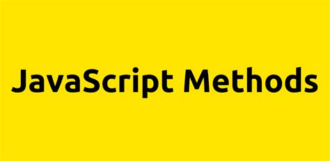 Image result for JavaScript Methods Described Pictures