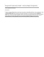 Informal Report Sample 的图像结果