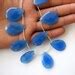 Buy 10 Pieces Blue Chalcedony Faceted Pear Shaped Briolette Beads ...