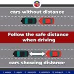 Image result for Proper Following Distance and Avoid Distractions