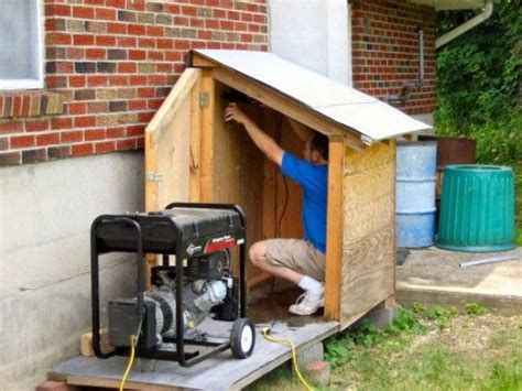 Image result for How to Build a Generator Enclosure