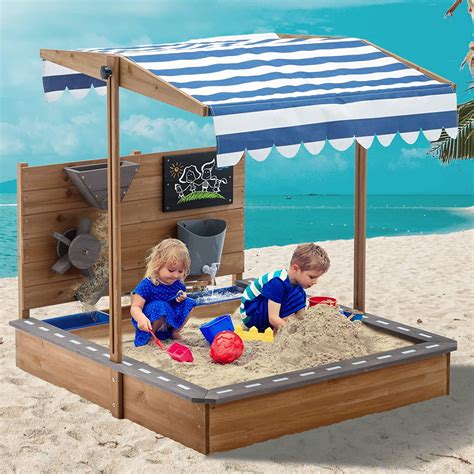 Best Wood Sandbox With Cover at Colin Fleming blog