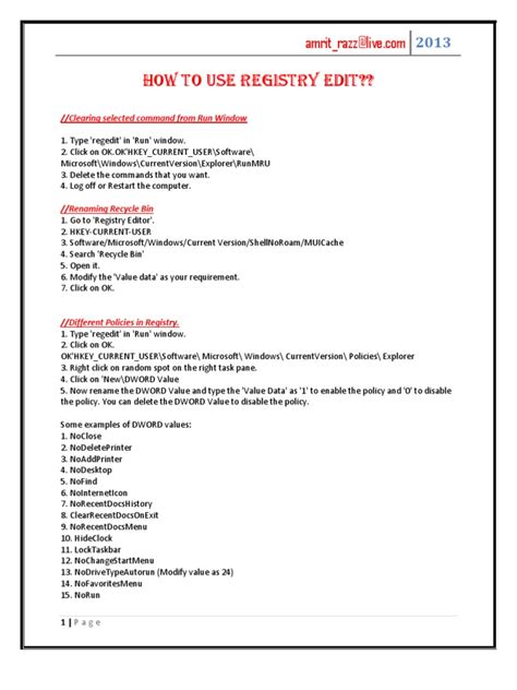 Editing the Registry 的图像结果