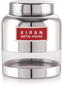 KMH Steel Grocery Container - 1500 ml Price in India - Buy KMH Steel ...