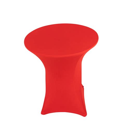 Cocktail Spandex Table Cover 33"-36" Red | TableclothsFactory