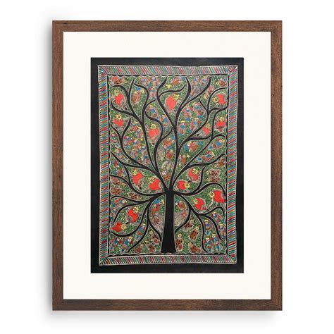 Life of Tree, Madhubani Art, Madhubani Painting – Dessine Art