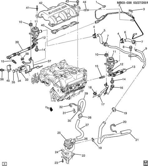 Illustrated 2004 Buick Rendezvous Fuel Line Guide