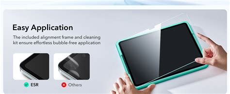 ESR 2 Pack Screen Protector for iPad Air 13 Inch M4/M3/M2 (8th/7th/6th ...