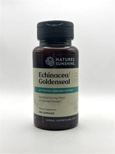 Nature's Sunshine - Echinacea & Golden Seal - 100 Capsules - G&W Herbs