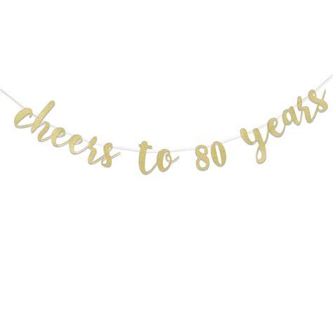 80th Birthday Banner