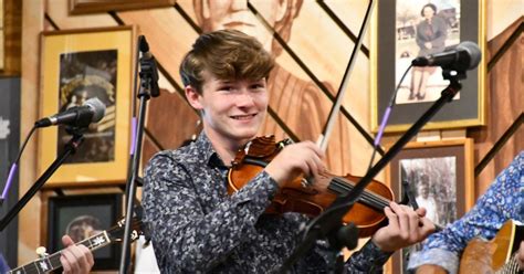 carson Peters with fiddle at carter family fold June 2022 | | timesnews.net
