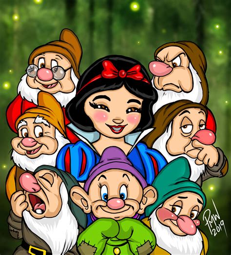 Snow White And The 7 Dwarfs by Painsmash on DeviantArt