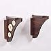 Wall Hanging Decorative Wooden Brackets In Walnut Colour With Bell ...