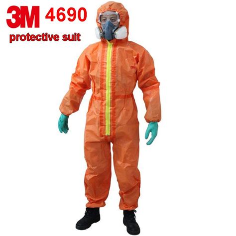 3M 4690 protective suit Nuclear Radiation Protective Chemical Isolation Protective Clothing ...