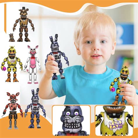 Kids Toys - Set of 5 Five Nights at Freddy's FNAF 6" Articulated Action ...