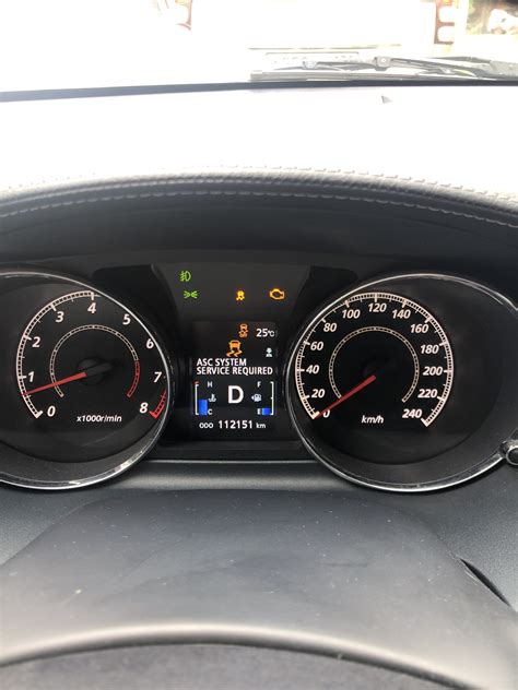 ASC SYSTEM SERVICE REQUIRED — Peugeot 4007, 2,4 л, 2011 года | поломка ...