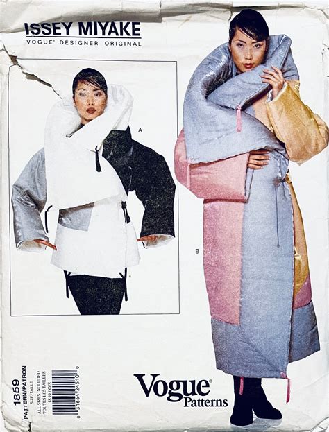 1990s ISSEY MIYAKE Coat Pattern Vintage Vogue Jacket Patterns Vogue ...