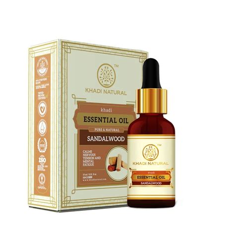 Khadi Natural Ayurvedic Sandalwood Essential Oil, 15ML : Amazon.in ...