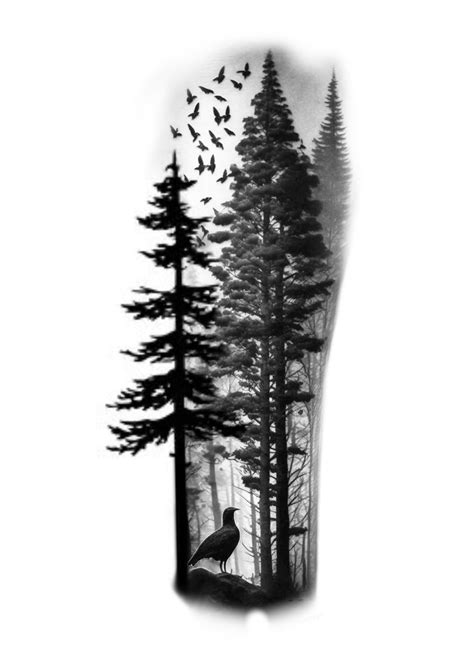 99 Nature Tattoo Ideas To Celebrate The Human-Earth Bond | Forest ...