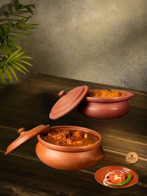 Buy Mini Clay Cookware Combo 1L & 2L – Traditional Mitti Ke Bartan