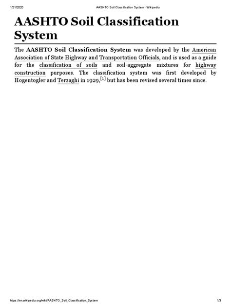 AASHTO Soil Classification System Applications 的图像结果