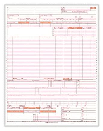 The Filing Supplies Shop UB-04 Hospital Claim Form Laser-Cut Sheet (2 ...