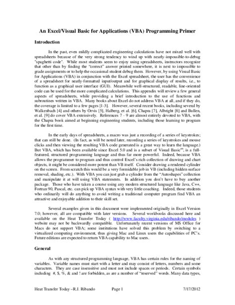 Image result for Visual Basic for Applications Reference Guide