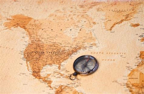 Image result for America Map with Compass