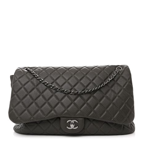 CHANEL Caviar Quilted XXL Travel Flap Bag Black 1377291 | FASHIONPHILE
