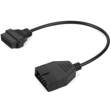 OBD1 12 Pins to OBD2 16 Pins Adapter, Environmental Stable Transmission ...