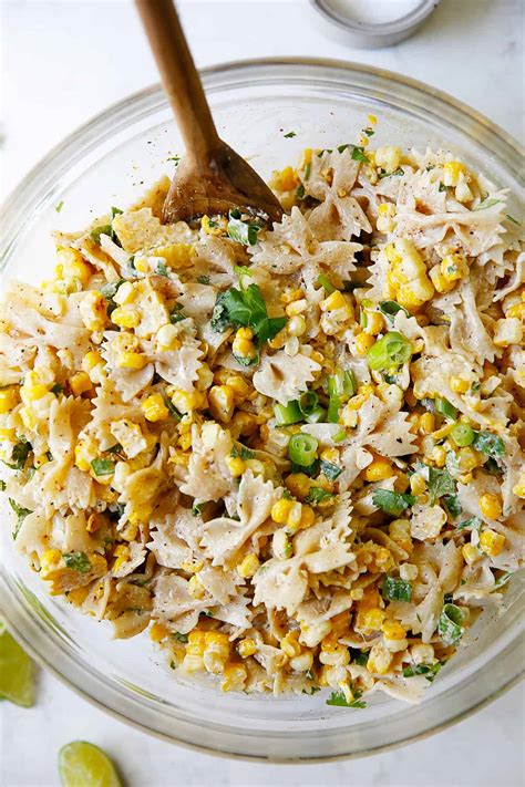 Mexican Street Corn Pasta Salad - Lexi's Clean Kitchen
