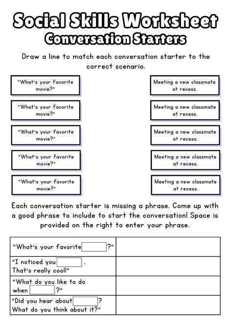 Free Social Skills Worksheets (2026)